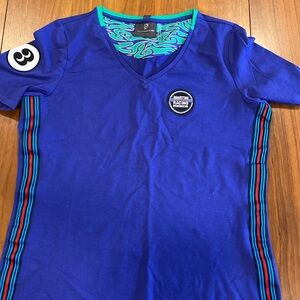 Porsche Martini Racing womens v-neck t-shirt